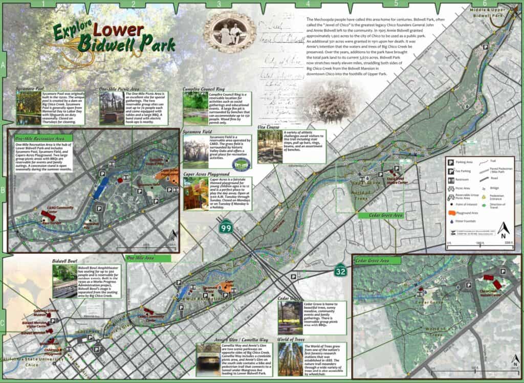 Upper Bidwell Park Map