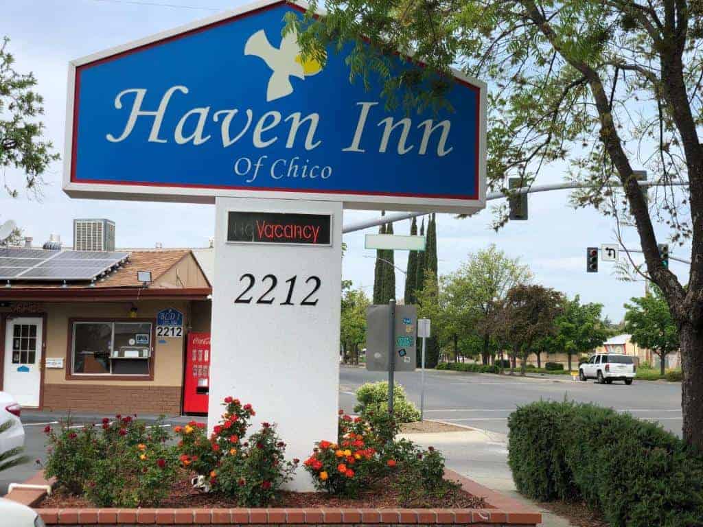 Exterior of the Haven Inn of Chico