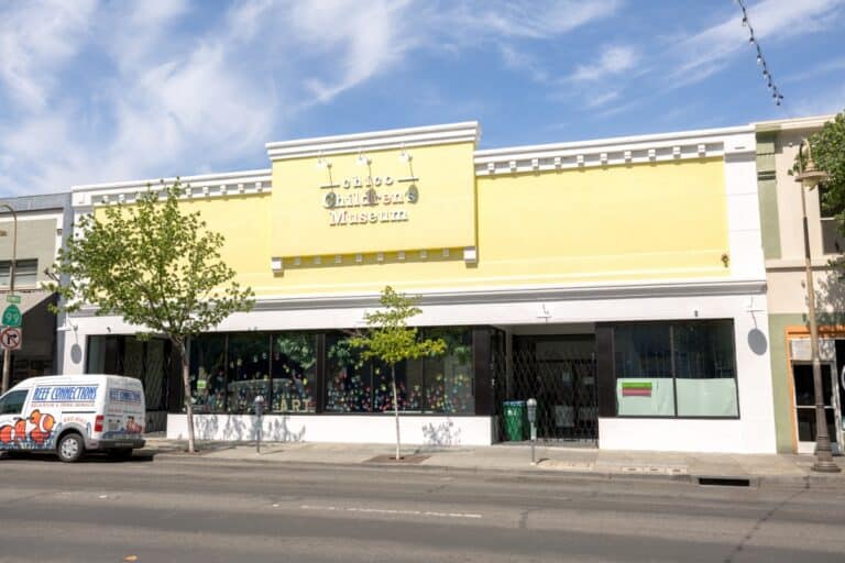 Exterior of the yellow Chico Children's Museum